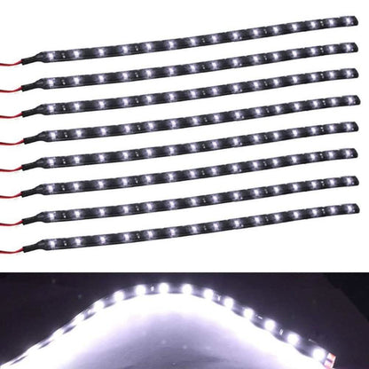 8-Piece: Flexible Waterproof LED Strip Light for Car DailySale
