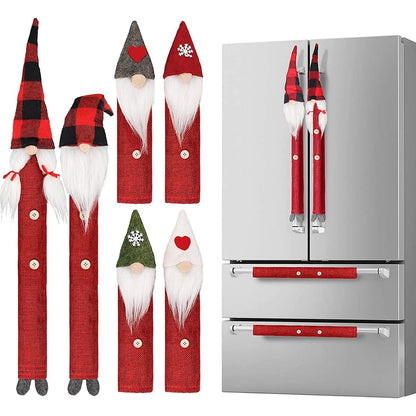 8-Piece: Gnome Christmas Refrigerator Handle Covers Set DailySale