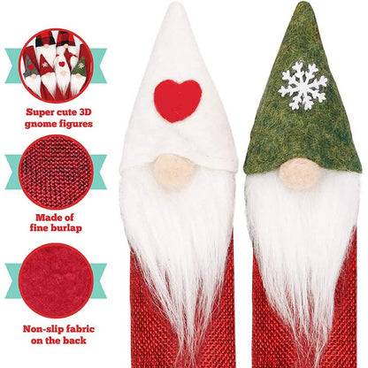 8-Piece: Gnome Christmas Refrigerator Handle Covers Set DailySale