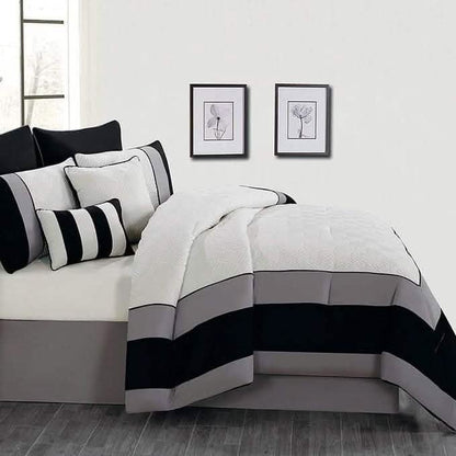 8-Piece: Kensie Oversized Queen Comforter Set DailySale