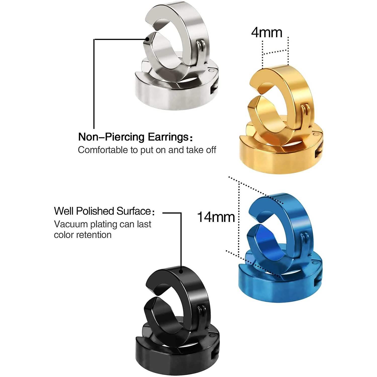 8-Piece: Mudder Non-Pierced Earring Clip DailySale