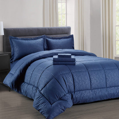 8-Piece: Plazatex Vine Microfiber Comforter Bed in A Bag Set DailySale