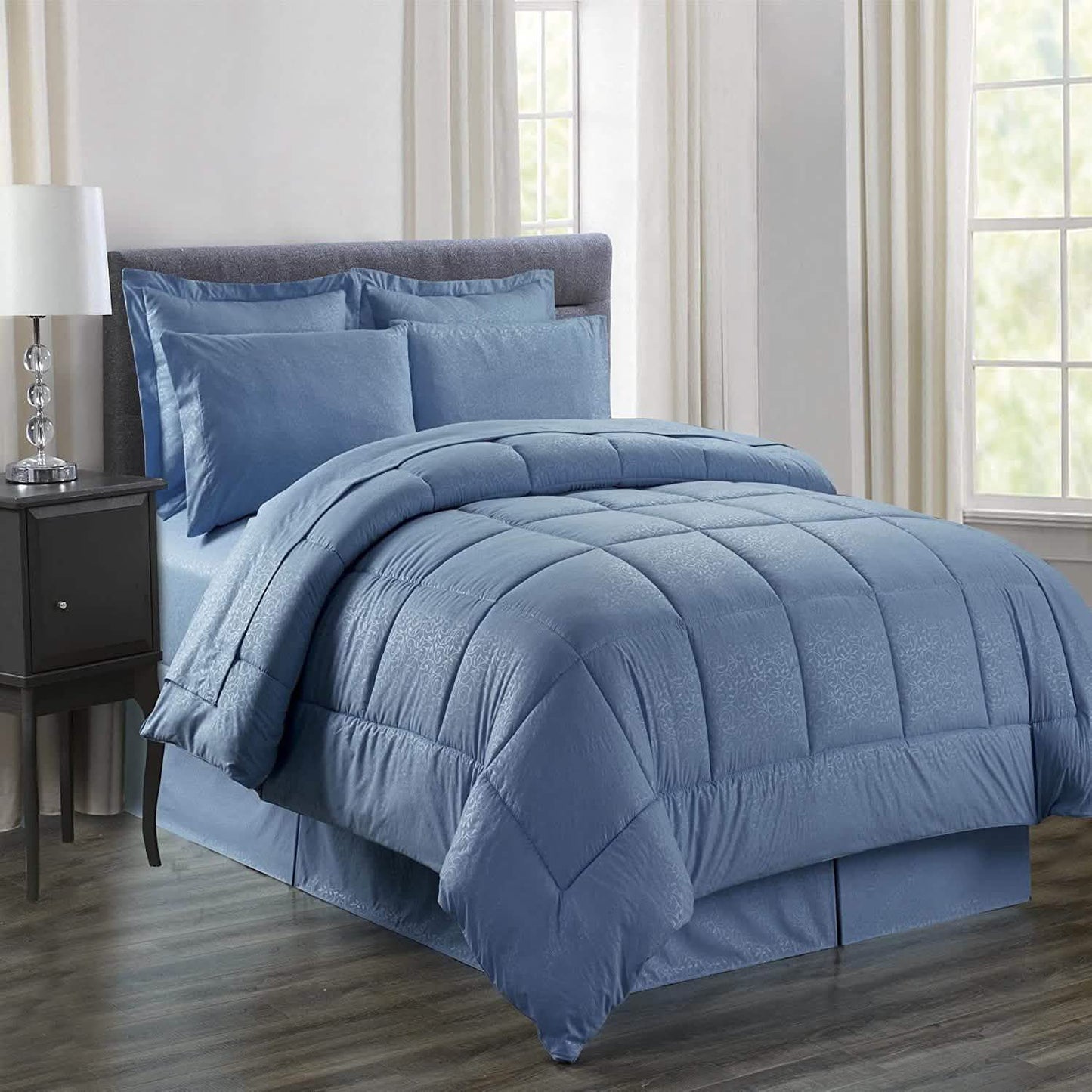 8-Piece: Plazatex Vine Microfiber Comforter Bed in A Bag Set DailySale