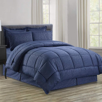 8-Piece: Plazatex Vine Microfiber Comforter Bed in A Bag Set DailySale