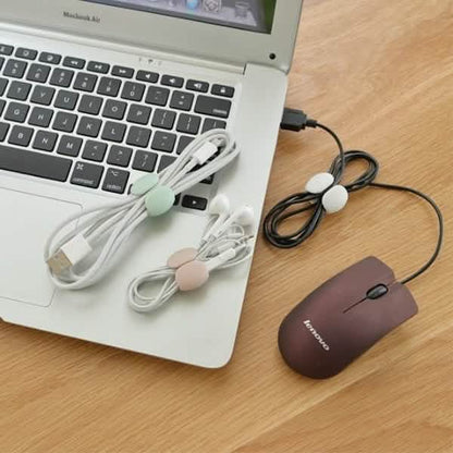 8-Piece: Portable Reusable Cable Clips Organizer DailySale