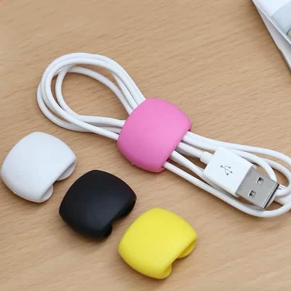 8-Piece: Portable Reusable Cable Clips Organizer DailySale