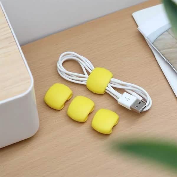 8-Piece: Portable Reusable Cable Clips Organizer DailySale