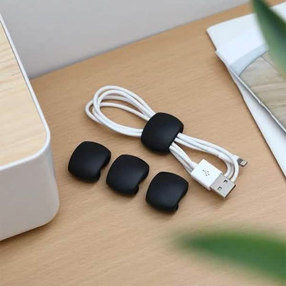 8-Piece: Portable Reusable Cable Clips Organizer DailySale