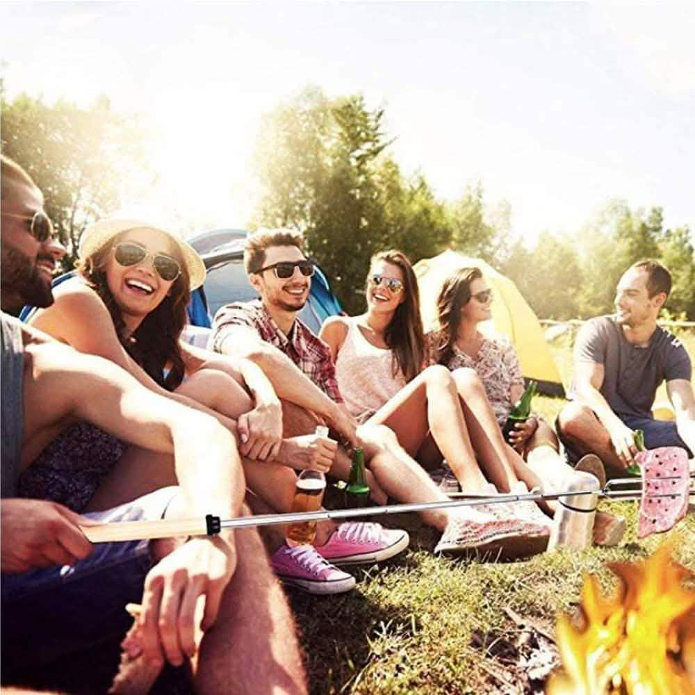 8-Piece Set: Marshmallow Roasting Sticks with Wooden Handle DailySale