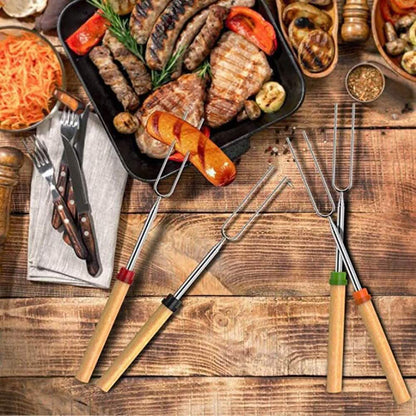 8-Piece Set: Marshmallow Roasting Sticks with Wooden Handle DailySale