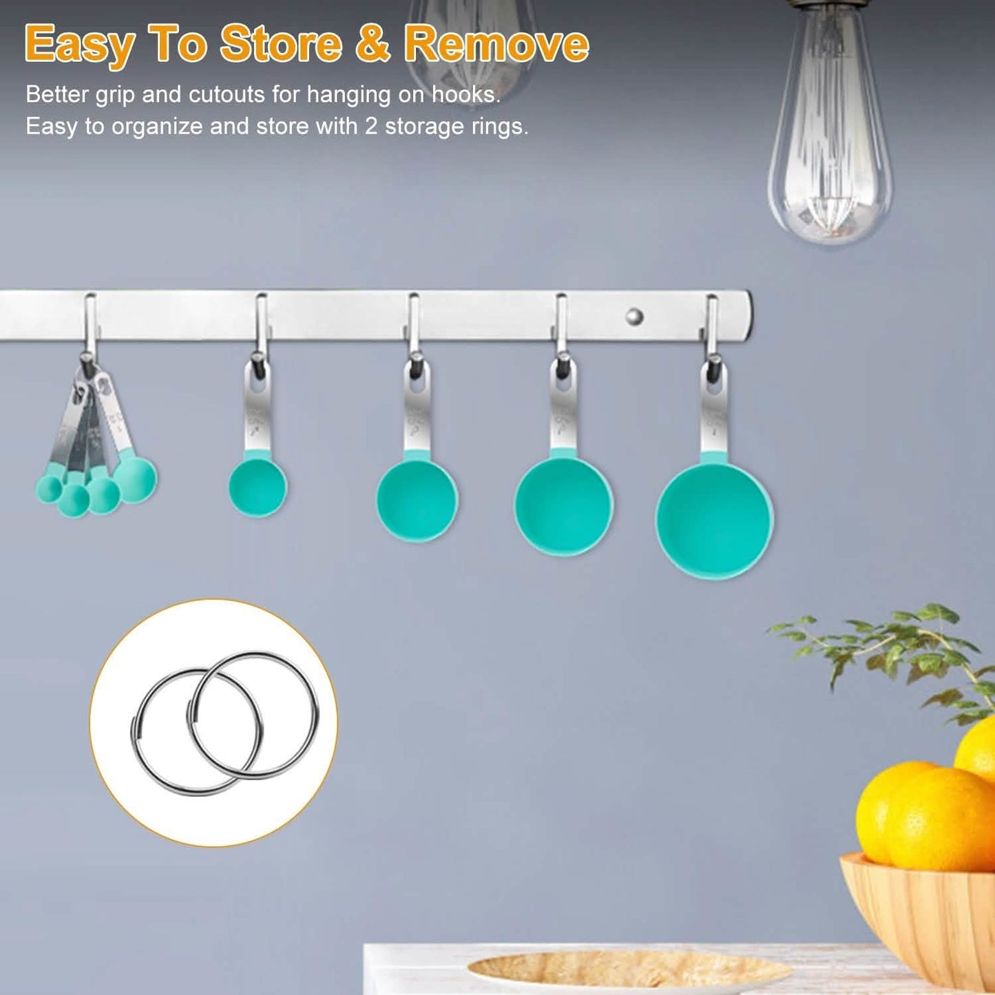 8-Piece Set: Plastic Measuring Spoon Cups DailySale