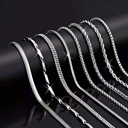8-Piece Set: Stainless Steel Fashion Necklaces DailySale