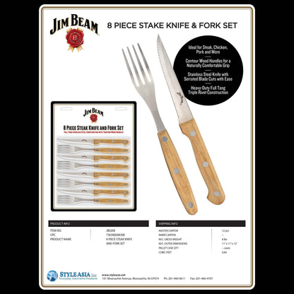 8-Piece Set: Steak Knife and Fork Set DailySale