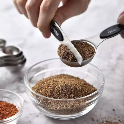 8-Piece: Stainless Steel Magnetic Measuring Spoons Set DailySale