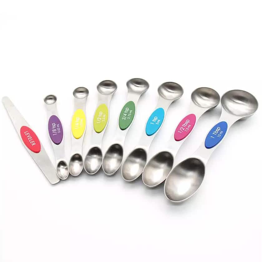 8-Piece: Stainless Steel Magnetic Measuring Spoons Set DailySale