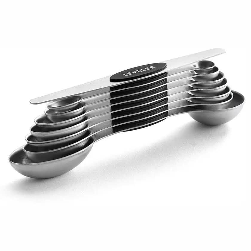 8-Piece: Stainless Steel Magnetic Measuring Spoons Set DailySale