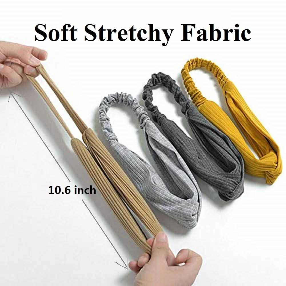 8-Piece: Twist Knotted Boho Stretchy Hair Bands DailySale