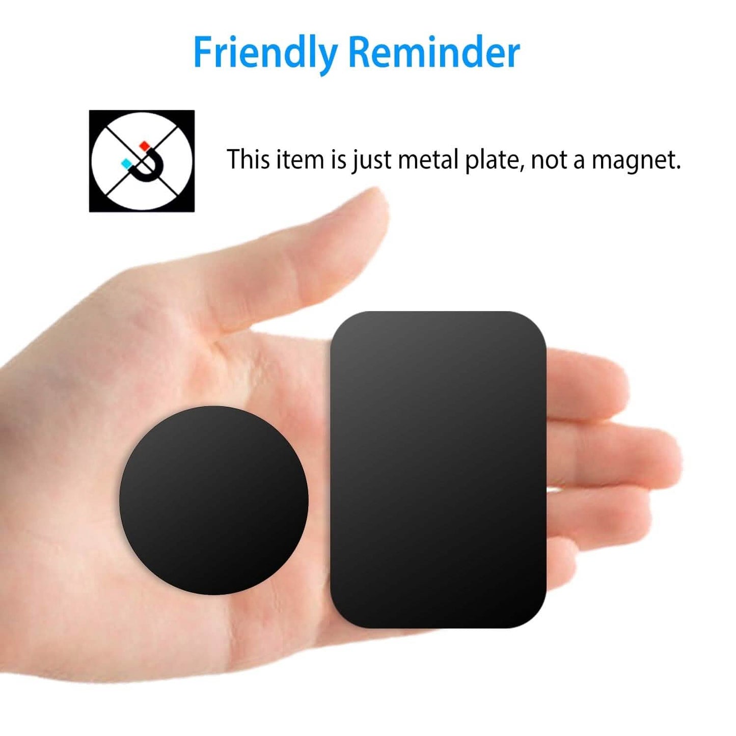 8-Piece: Universal Metal Plates with Strong Adhesive DailySale