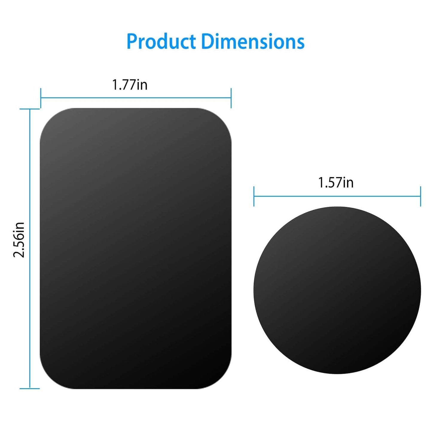 8-Piece: Universal Metal Plates with Strong Adhesive DailySale