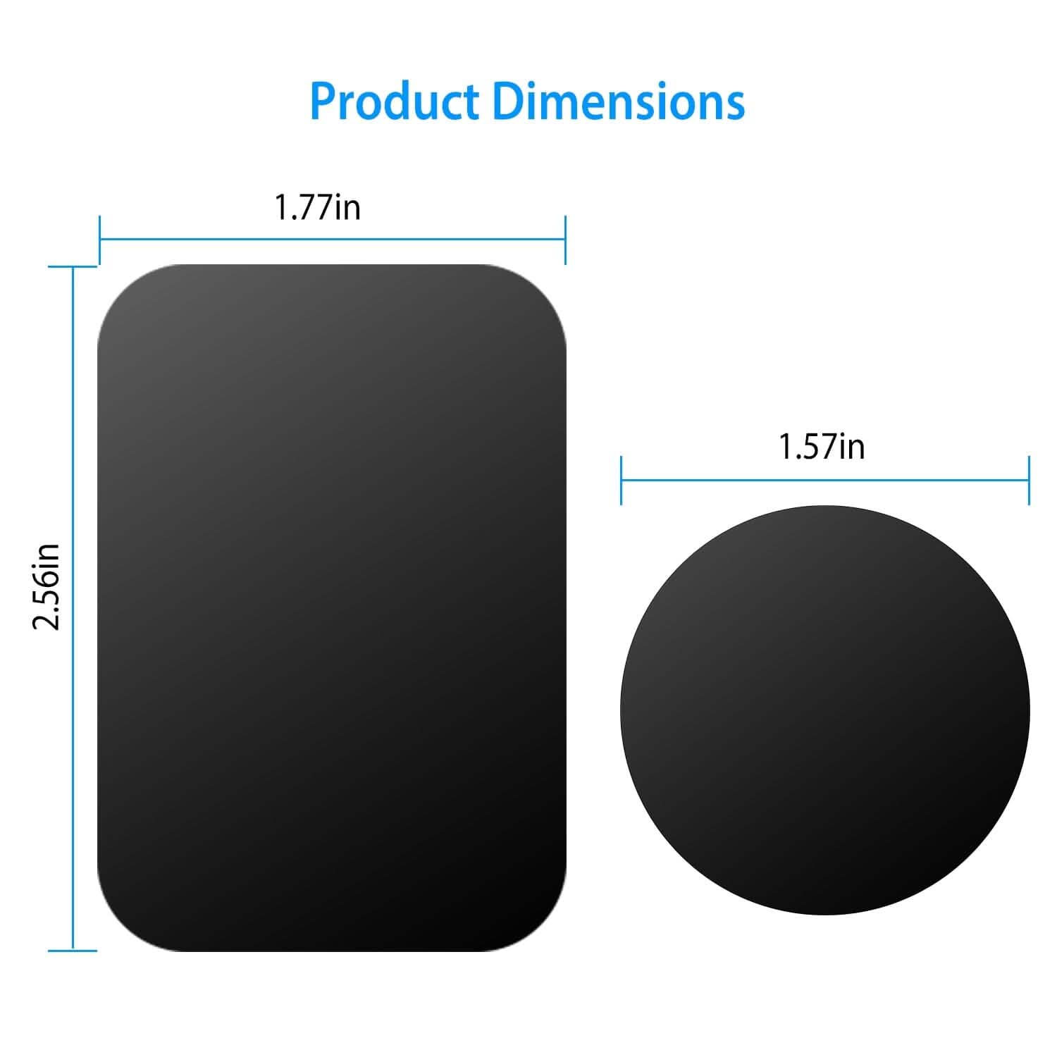 8-Piece: Universal Metal Plates with Strong Adhesive DailySale