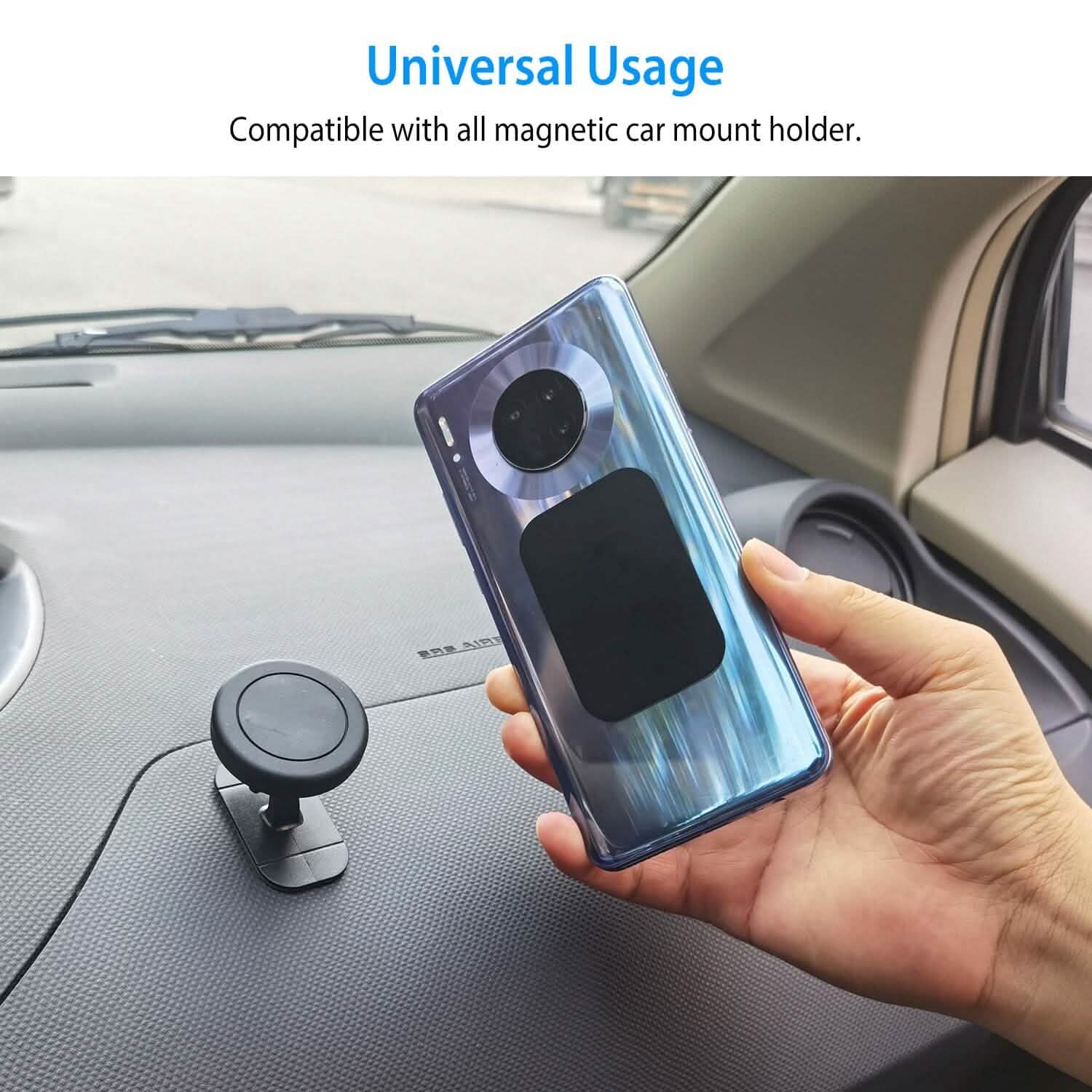 8-Piece: Universal Metal Plates with Strong Adhesive DailySale