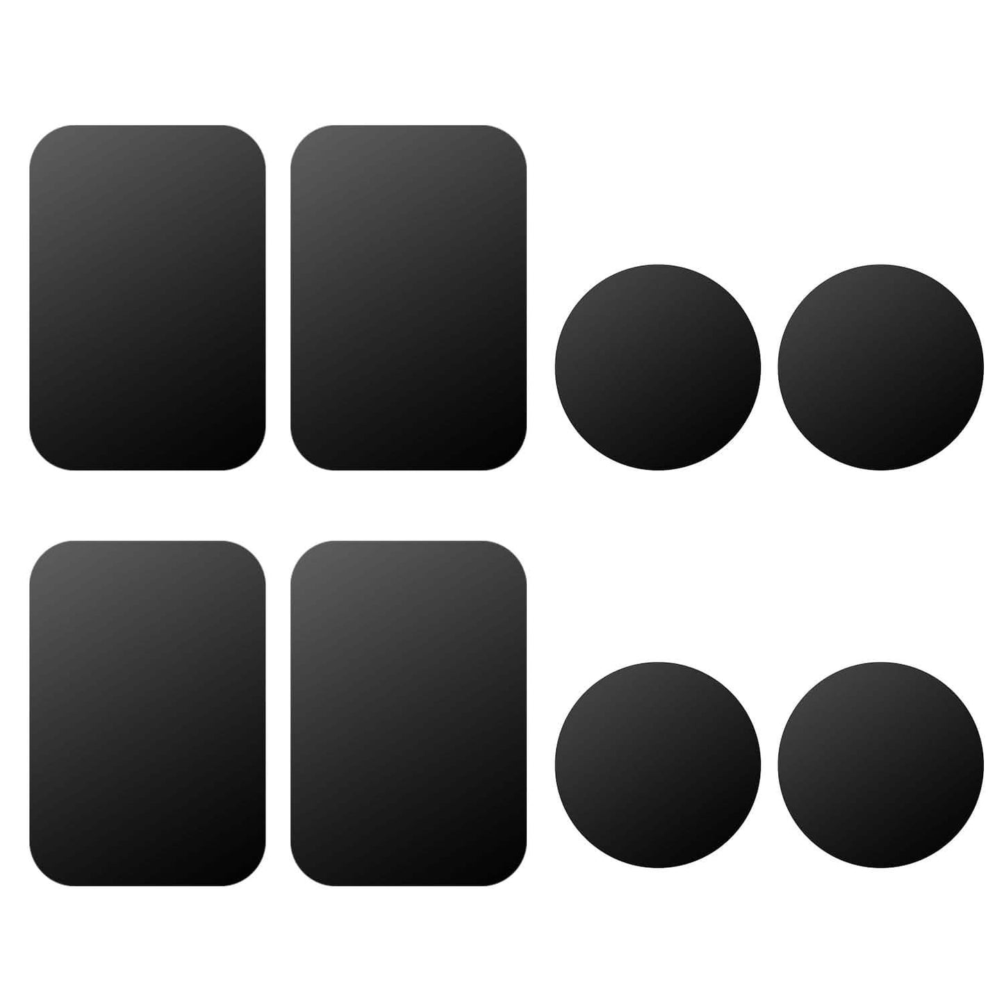 8-Piece: Universal Metal Plates with Strong Adhesive DailySale