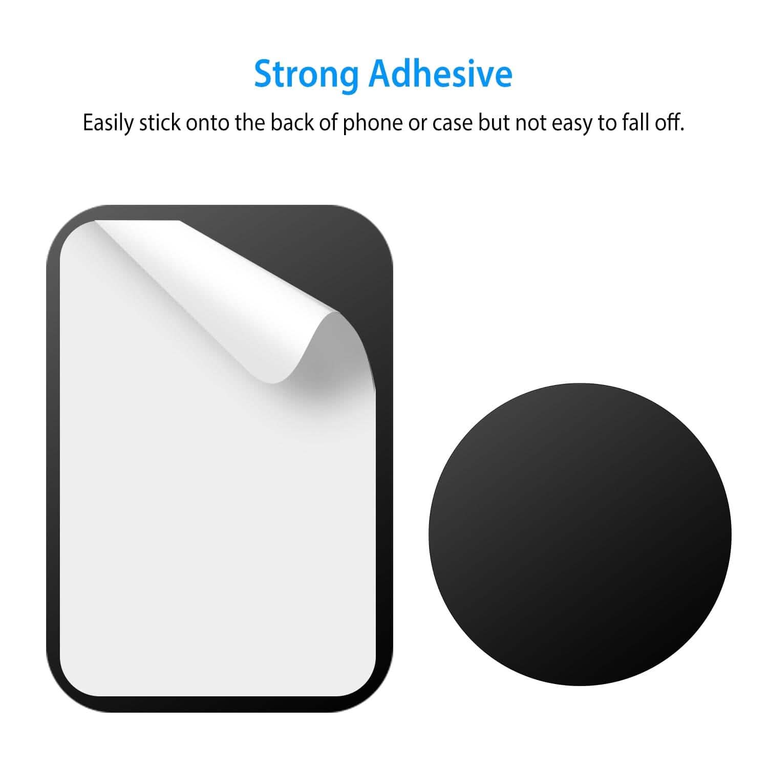8-Piece: Universal Metal Plates with Strong Adhesive DailySale