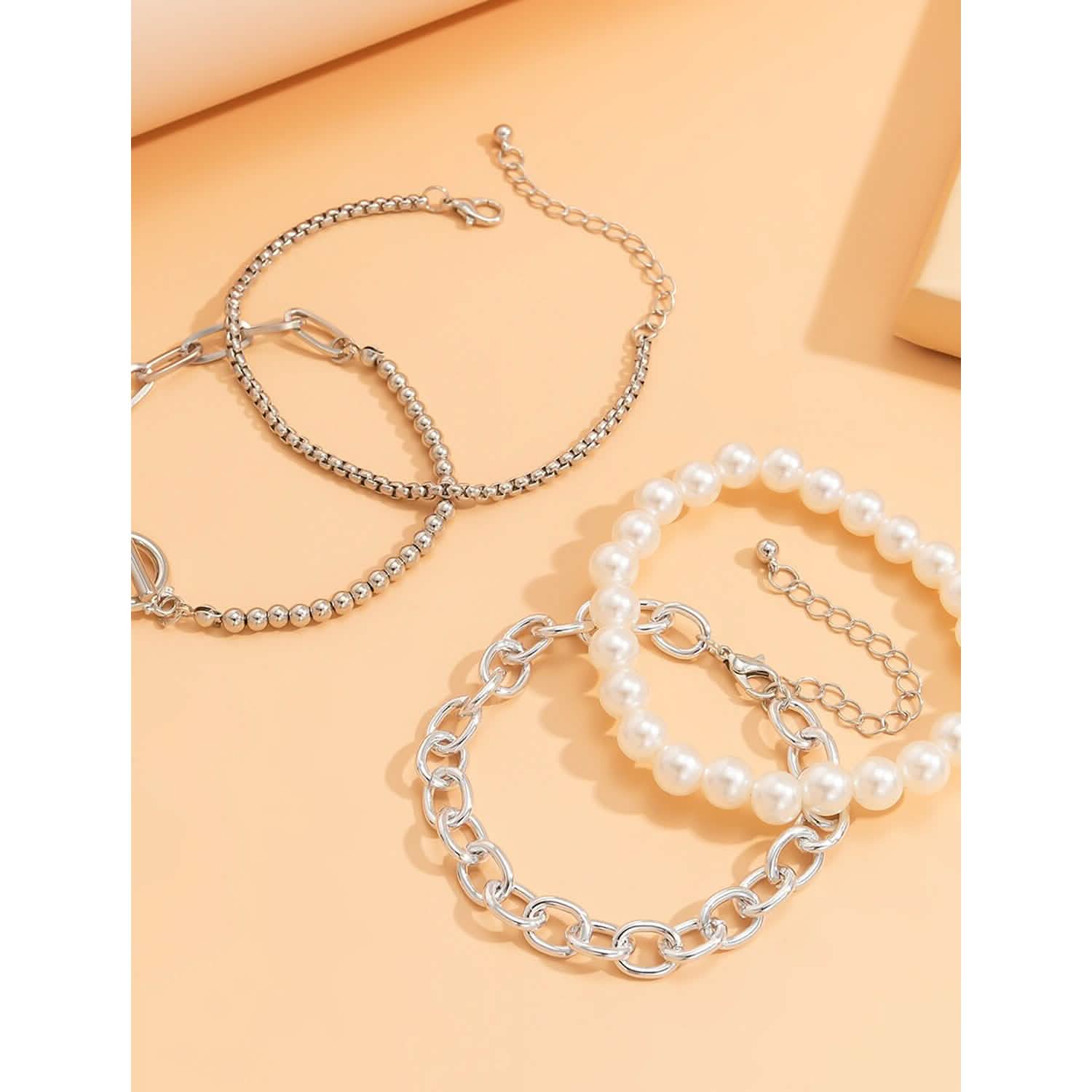 8-Piece: Women's Modern Street Geometric Bracelet DailySale