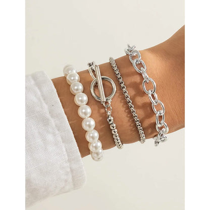 8-Piece: Women's Modern Street Geometric Bracelet DailySale