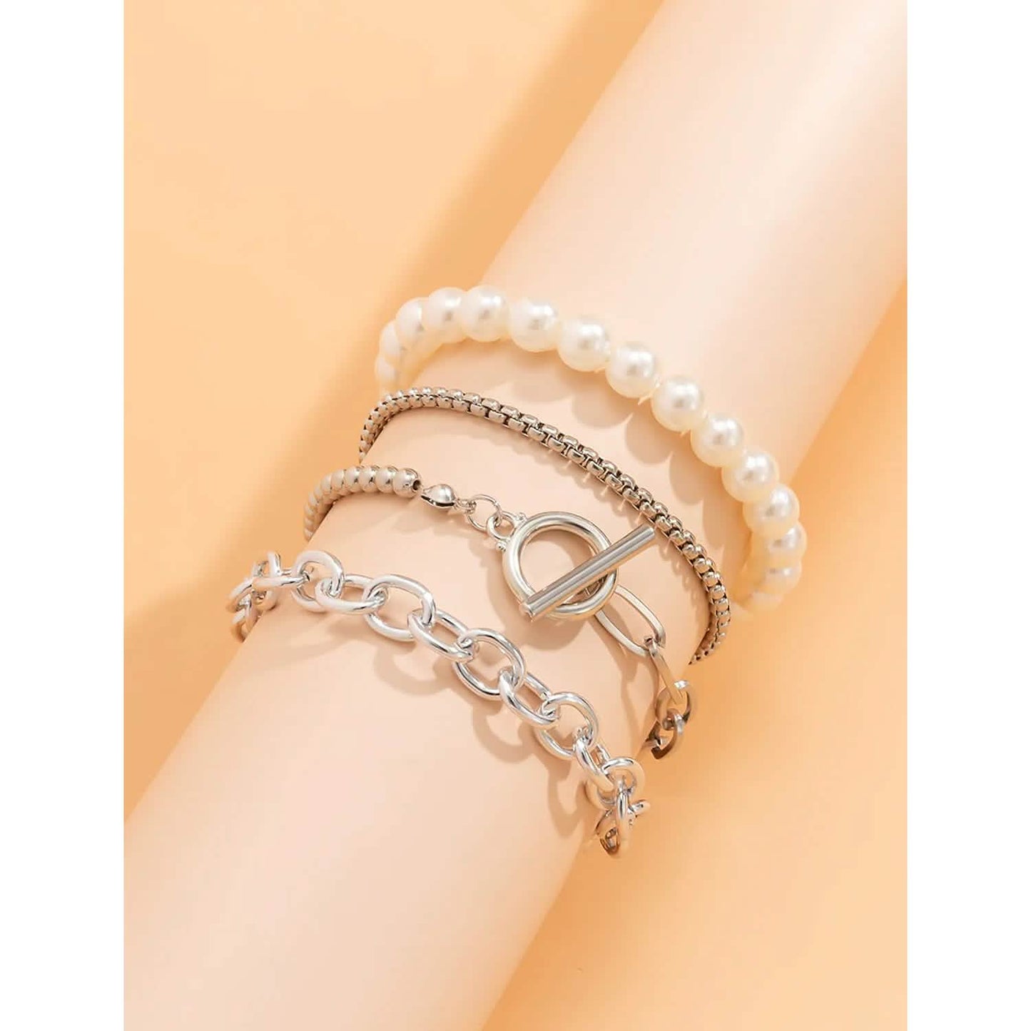 8-Piece: Women's Modern Street Geometric Bracelet DailySale