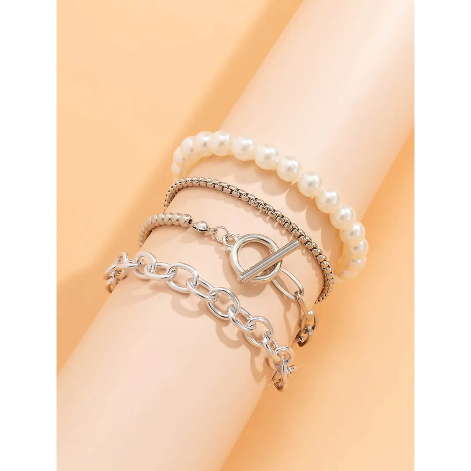 8-Piece: Women's Modern Street Geometric Bracelet DailySale