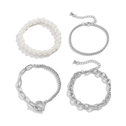 8-Piece: Women's Modern Street Geometric Bracelet DailySale