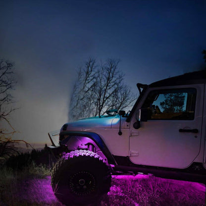 8-Pieces: Auto RGB LED Rock Light Kit DailySale
