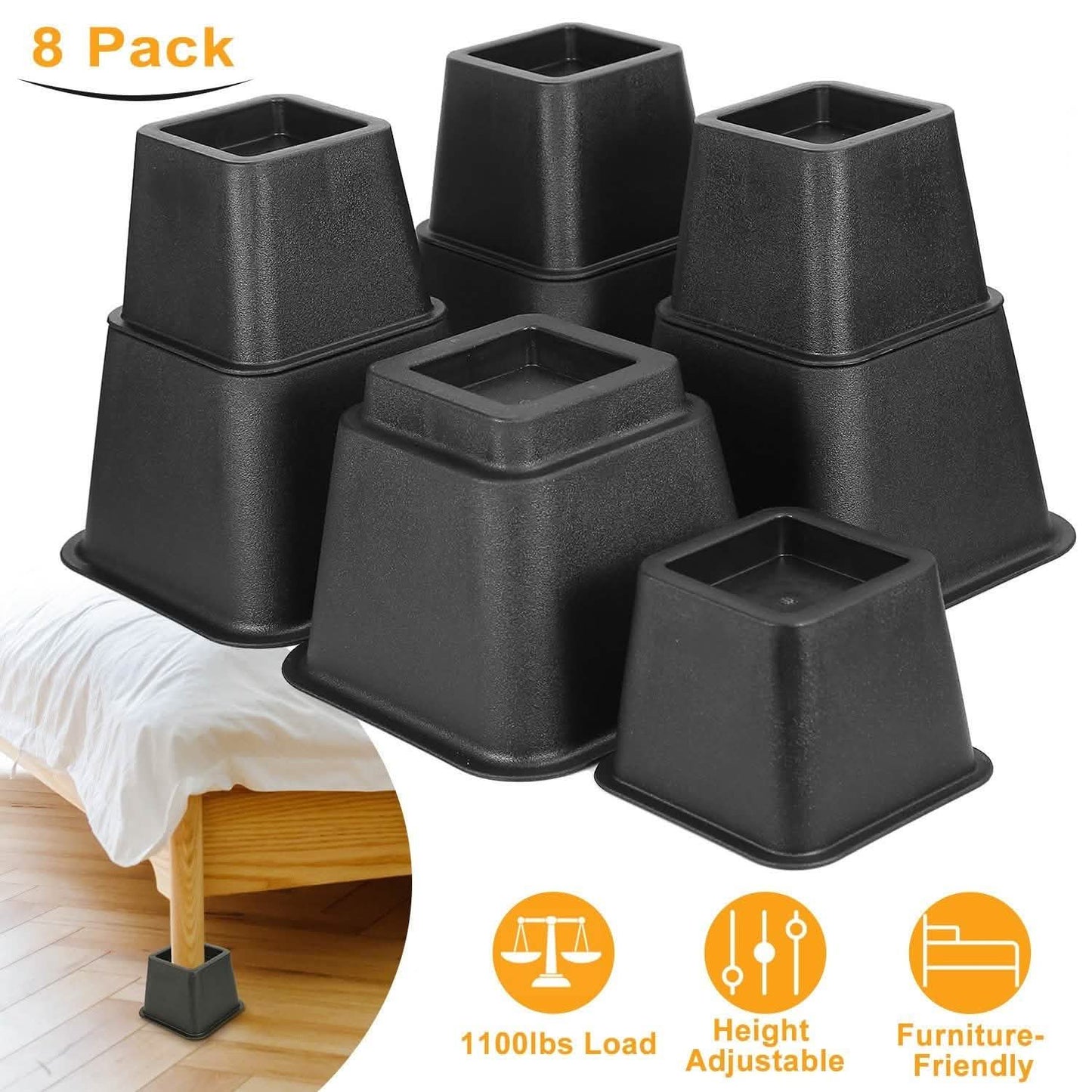 8-Pieces: Furniture Risers DailySale