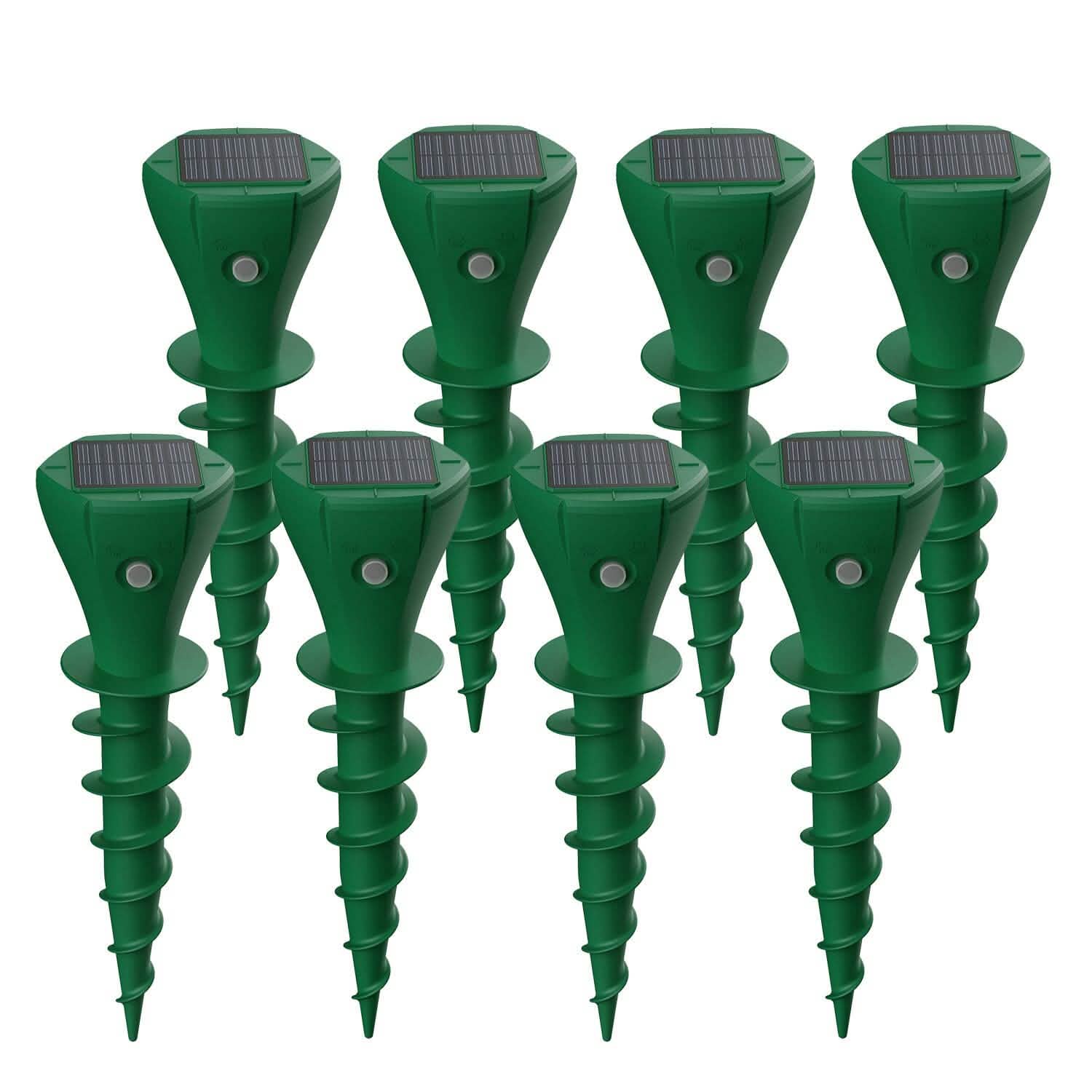 8-Pieces: Solar Powered Repellent Waterproof Solar Vibration Stake DailySale