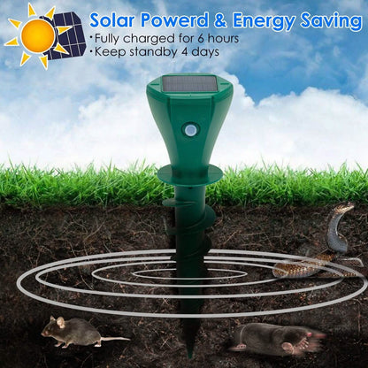 8-Pieces: Solar Powered Repellent Waterproof Solar Vibration Stake DailySale