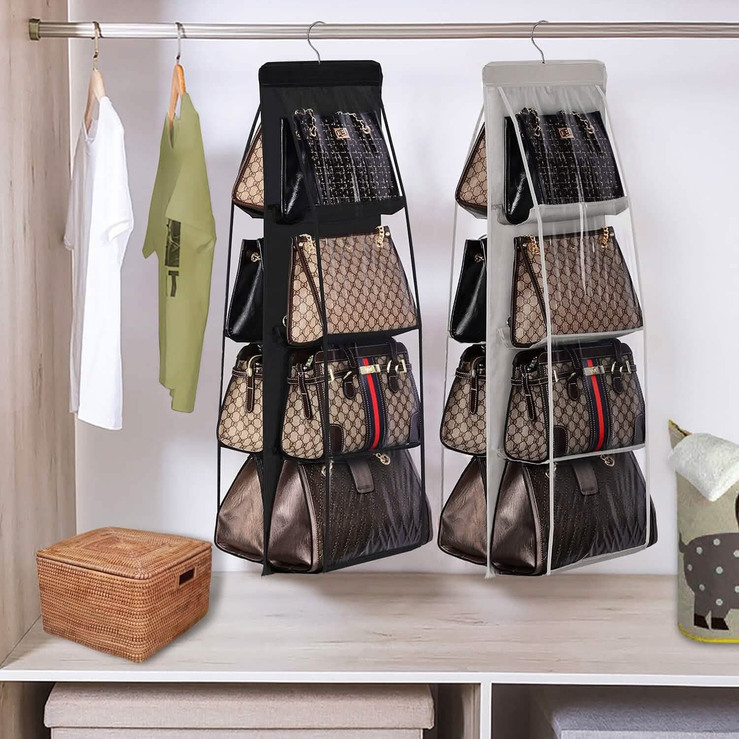 8 Pocket Hanging Purse Organizer Handbag Storage Hanger DailySale