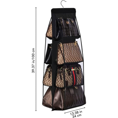 8 Pocket Hanging Purse Organizer Handbag Storage Hanger DailySale
