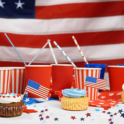 8 Strands Patriotic Star Streamers Banner Garland DailySale
