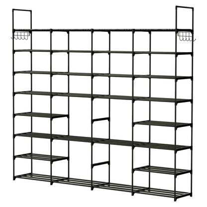 8-Tier Shoe Rack Metal Shoe Storage Shelf DailySale