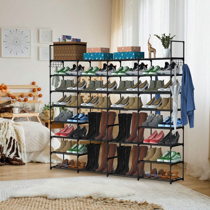 8-Tier Shoe Rack Metal Shoe Storage Shelf DailySale