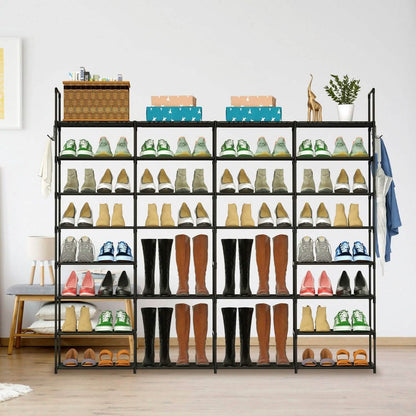 8-Tier Shoe Rack Metal Shoe Storage Shelf DailySale
