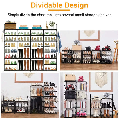 8-Tier Shoe Rack Metal Shoe Storage Shelf DailySale