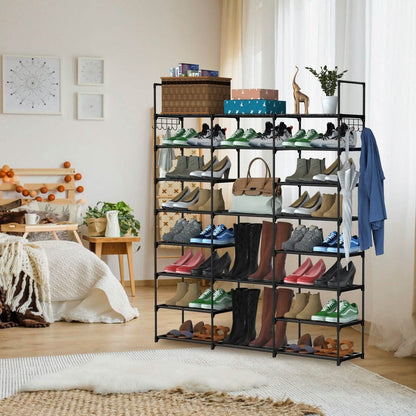 8-Tier Shoe Rack Metal Shoe Storage Shelf DailySale