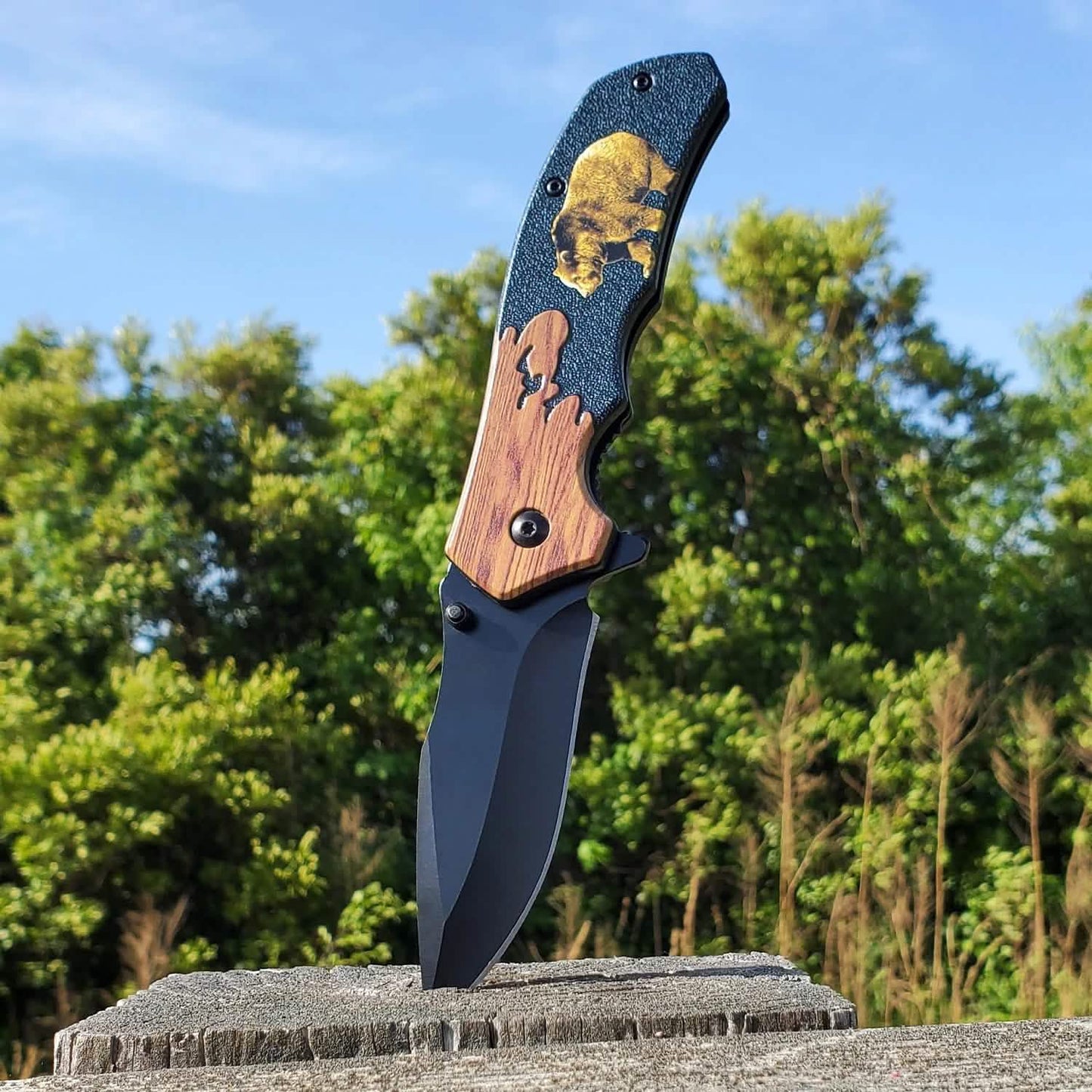 8" Wildlife Folding Knife DailySale