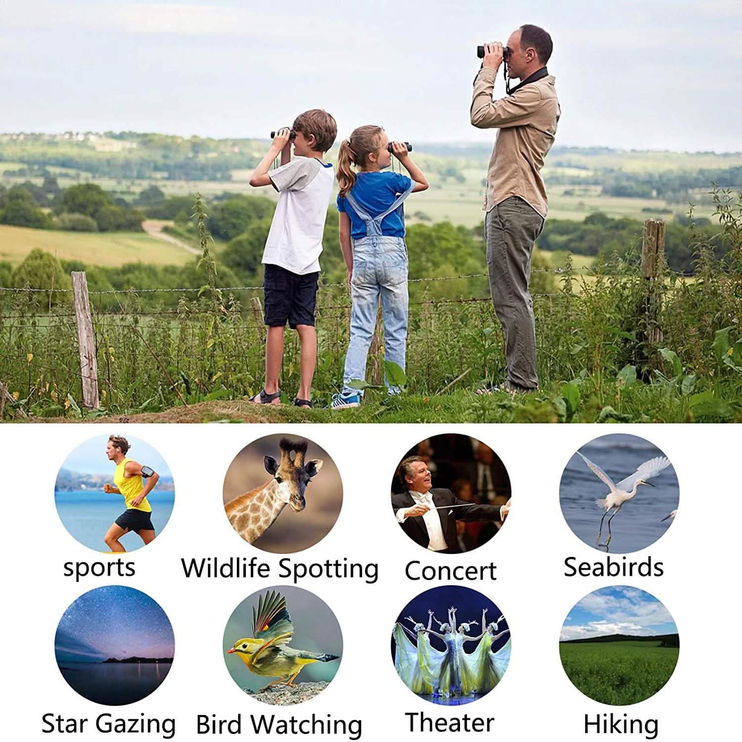 8 x 21 Small Pocket Binoculars Compact DailySale