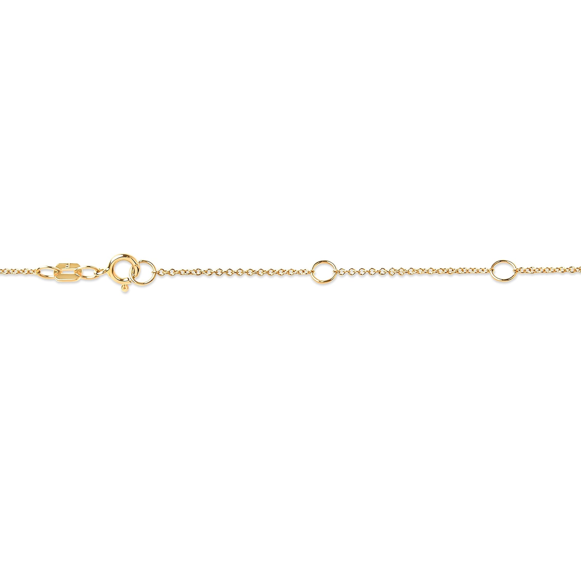 10K Yellow Gold 1/3 Carat Round Brilliant-Cut Diamond Modern Bezel-Set Solitaire 16"-18" Pendant Necklace (H-I Color, SI2-I1 Clarity) Bids.com