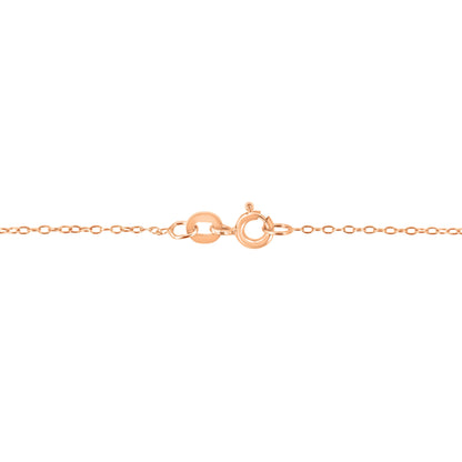 AGS Certified 10K Rose Gold 1/5 Cttw Bezel Set Round Diamond Solitaire 16-18" Adjustable Pendant Necklace (H-I Color, VS1-VS2 Clarity) Bids.com
