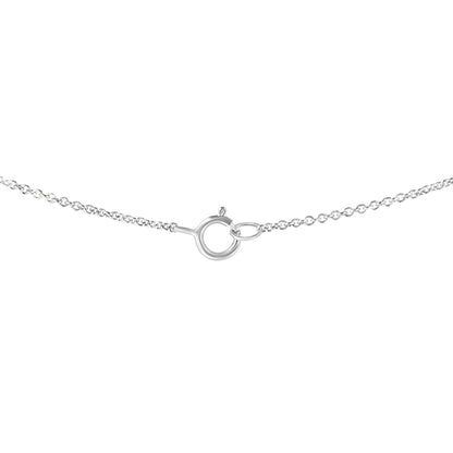 IGI Certified 14k White Gold 1/2 cttw Lab Grown Oval Shape Solitaire Diamond East West 18" Pendant Necklace (E-F Color, VS1-VS2 Clarity) Bids.com