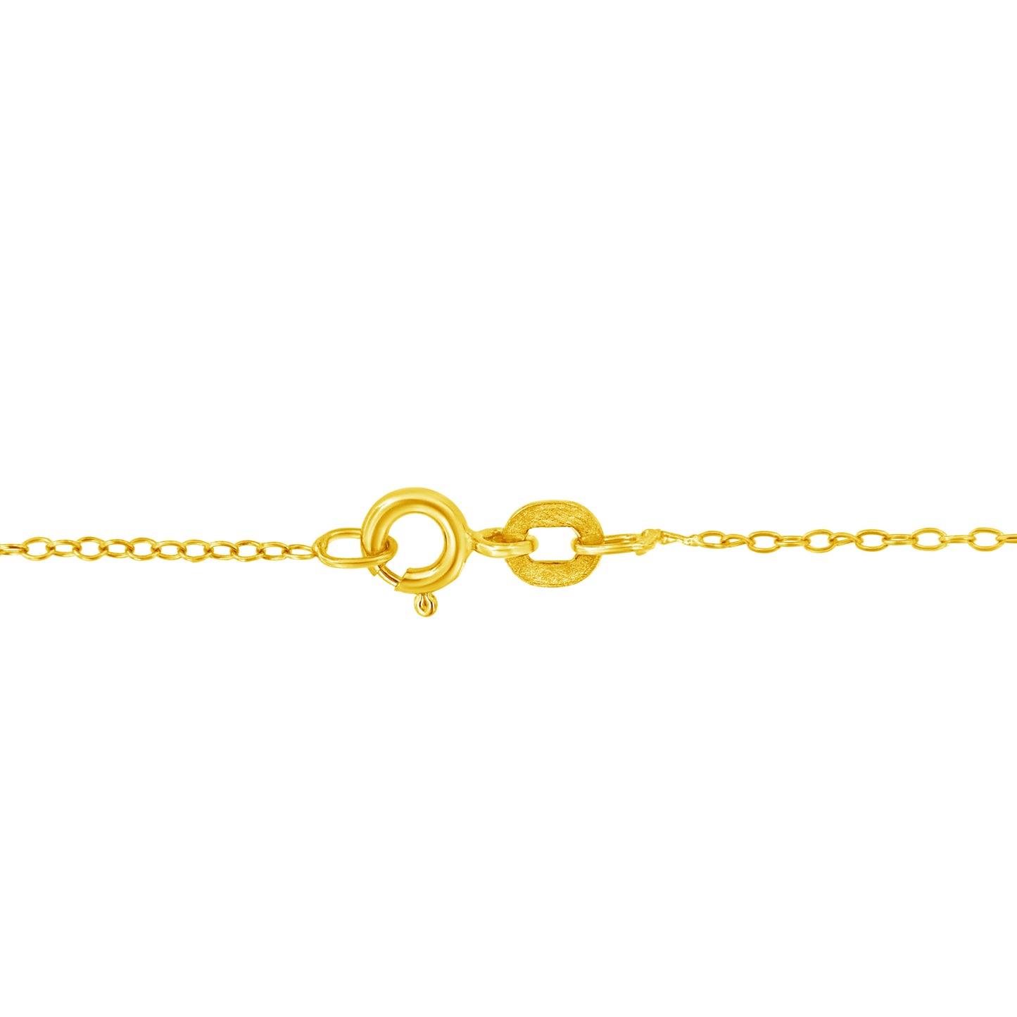 10K Yellow Gold Plated .925 Sterling Silver Diamond Accent Cross Ribbon 18" Pendant Necklace (I-J Color, I2-I3 Clarity) Bids.com